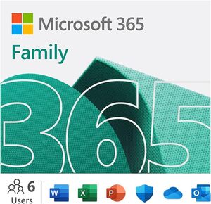 Microsoft 365 Family (1 godina) Medialess ENG, 6GQ-01556
