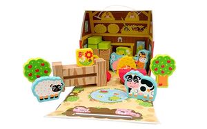 Edushape edukativne kocke My Soft World - Farm Playbox