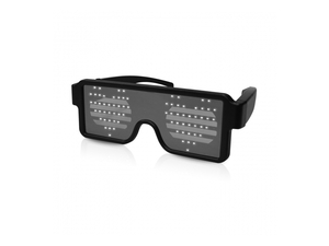 iDance Party naočale, 8 LED načina uzorka, bijele