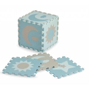 MoMi Nebe puzzle od pjene 90 x 90 cm, plave