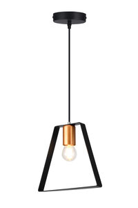 Viseća svjetiljka Oxalis, 20 cm, E27, IP20, crna