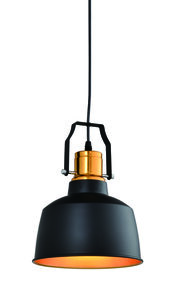 Viseća svjetiljka Monroe, E27, IP20, crno/zlatna