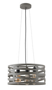 Viseća svjetiljka Maris, 3 x E27, IP20, siva