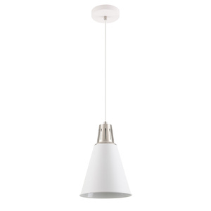 Viseća svjetiljka Gianni, E27, IP20, bijelo/srebrna