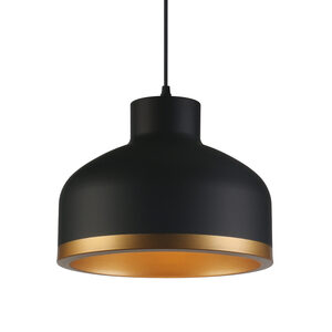Viseća svjetiljka Goldi, 30 cm, E27, IP20, crno/zlatna