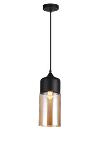 Viseća svjetiljka Lender, 18 cm, E27, IP20, crna