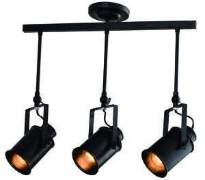 Stropna svjetiljka Demir 3 x E27, IP20, crna