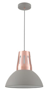 Viseća svjetiljka Artemia E27, IP20, siva