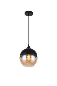 Viseća svjetiljka Lender, 20 cm, E27, IP20, crna