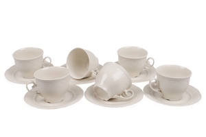 Set porculanskih šalica za čaj ARYA, 12-dijelni