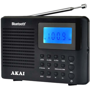 AKAI radio uređaj APR-400, FM, AM, BT, crni