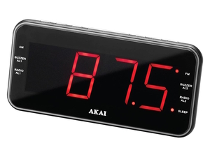 AKAI radio budilica, FM/AM radio, LCD, USB punjač, može i na zid ACR-3899