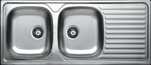 SINK SOLUTION sudoper A LINE 116 x 50 cm, 2x, inox