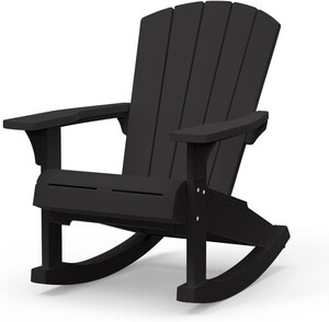 KETER Adirondack stolica za ljuljanje, tamno siva
