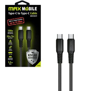 MM data kabel Type C, 100W, 5A, 1.2 m, crni