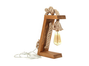 Stolna svjetiljka SPOON, E27, smeđe/zlatna