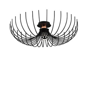 Stropna svjetiljka ASPENDOS, 56 cm, E27, crna