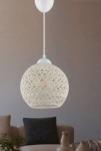 Visilica WHITE, E27, bijela