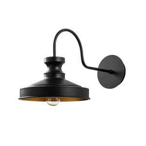 Zidna svjetiljka BOAT, E27, crna