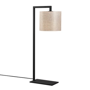 Stolna svjetiljka PROFILL, E27, crno/bež