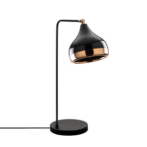 Stolna svjetiljka YILL, E27, crno/bakrena