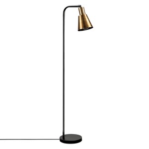 Podna svjetiljka EMEK, E27, crno/zlatna