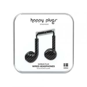 Happy Plugs Earbud Plus slušalice, Carbon Fiber