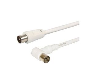 GBC antenski kabel, + 9.5mm, m/m adapter, high-quality, bijeli, 1.5m