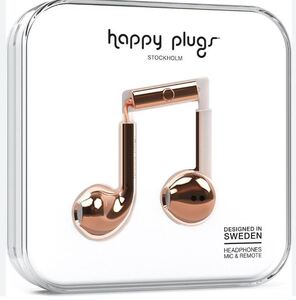 Happy Plugs Earbud Plus slušalice, ružičasto/zlatne