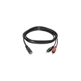 GBC stereo audio kabel 3.5mm ž - 2 x RCA m, 1.5m, bulk