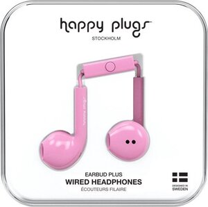 Happy Plugs Earbud Plus slušalice, Pink Flamingos