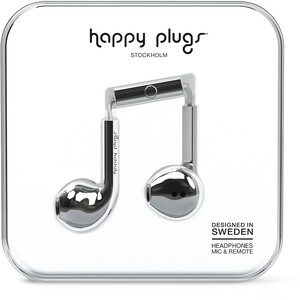 Happy Plugs Earbud Plus slušalice, srebrne