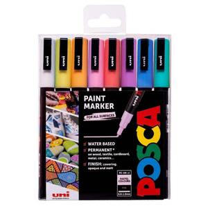 Uni pak marker Posca pc-3m, pastelne boje 8/1