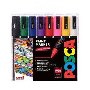 Uni pak marker Posca pc-5m, sortirane boje 8/1