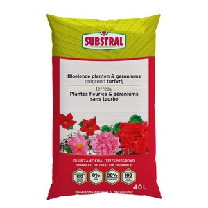 SUBSTRAL zemlja za balkonske biljke i pelargonije bez treseta, 40l