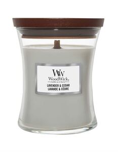 WoodWick mirisna svijeća, Medium, Hourglass Lavender & Cedar