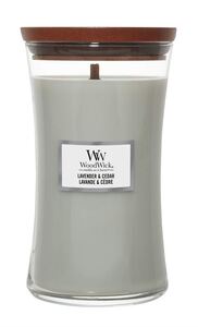 WoodWick mirisna svijeća, Large, Hourglass Lavender & Cedar