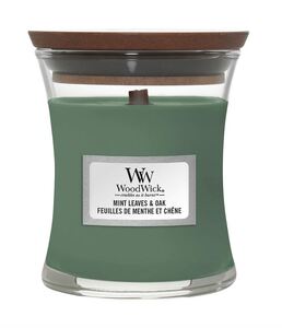 WoodWick mirisna svijeća, Mini, Mint Leaves & Oak