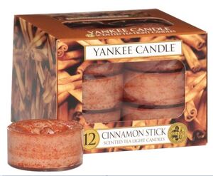 Yankee Candle mirisna svijeća, Tea Lights 12/1, Cinnamon Stick
