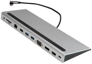 Roline Value docking station USB-C, 4K HDMI/DP, VGA, USB3.2, USB2.0, SD/Micro SD, USB-C PD, G-LAN, 3.5mm