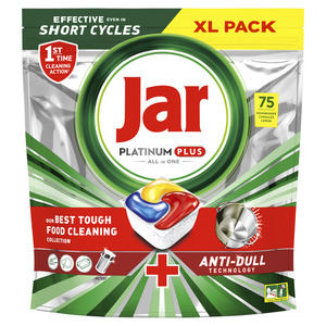 Jar tablete za pranje suđa Platinum Plus, Lemon, 75 kom