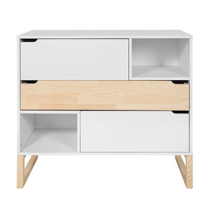 Bellamy Tatam komoda s 3 ladice, bijelo/smeđa