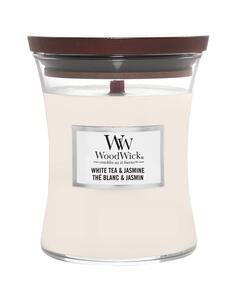 WoodWick mirisna svijeća, Classic, Medium, White Tea & Jasmine