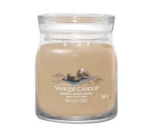 Yankee Candle mirisna svijeća, Signature, Medium, Amber & Sandalwood