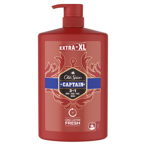 Old Spice 3u1 gel za tuširanje i šampon za muškarce, Captain 1000 ml