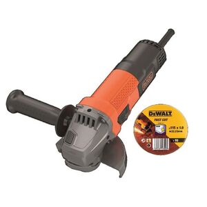 BLACK & DECKER  kutna brusilica 750 W, 115 mm + DT3506 - BEG110A5