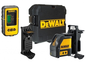 DEWALT vertikalno-horizontalni laserski nivelir s detektorom DW088KD