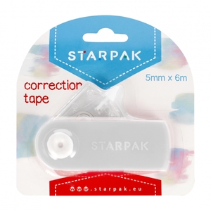 Korekcijska traka, STARPAK, 5mm x 6m, siva