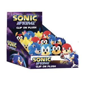 Sonic plišana igračka clip on - sorto