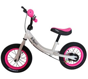 Bicikl bez pedala R3, bijelo-rozi